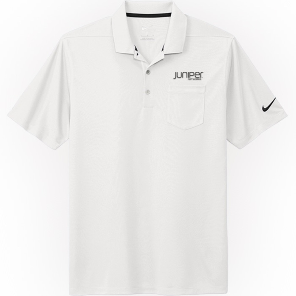NWT NIKE DRI-FIT POLO Size Large
Men's White Polo Shirt